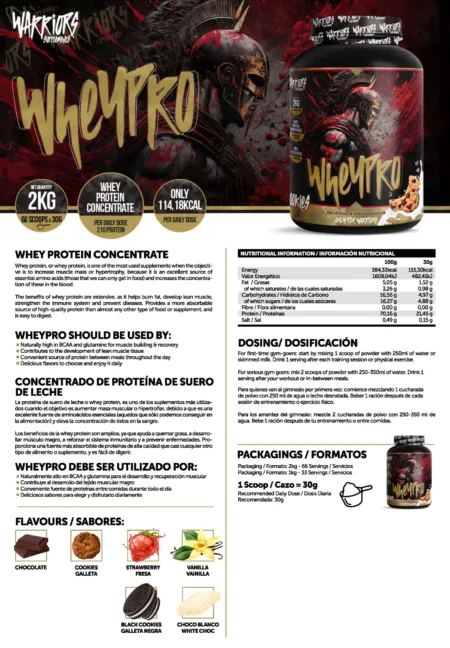 WHEYPRO WARRIORS 2KG – Image 2