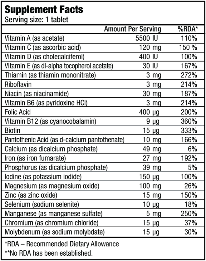 One -A- Day Multivitamin food supplement BIOTECH 100 CAPS - الصورة 2